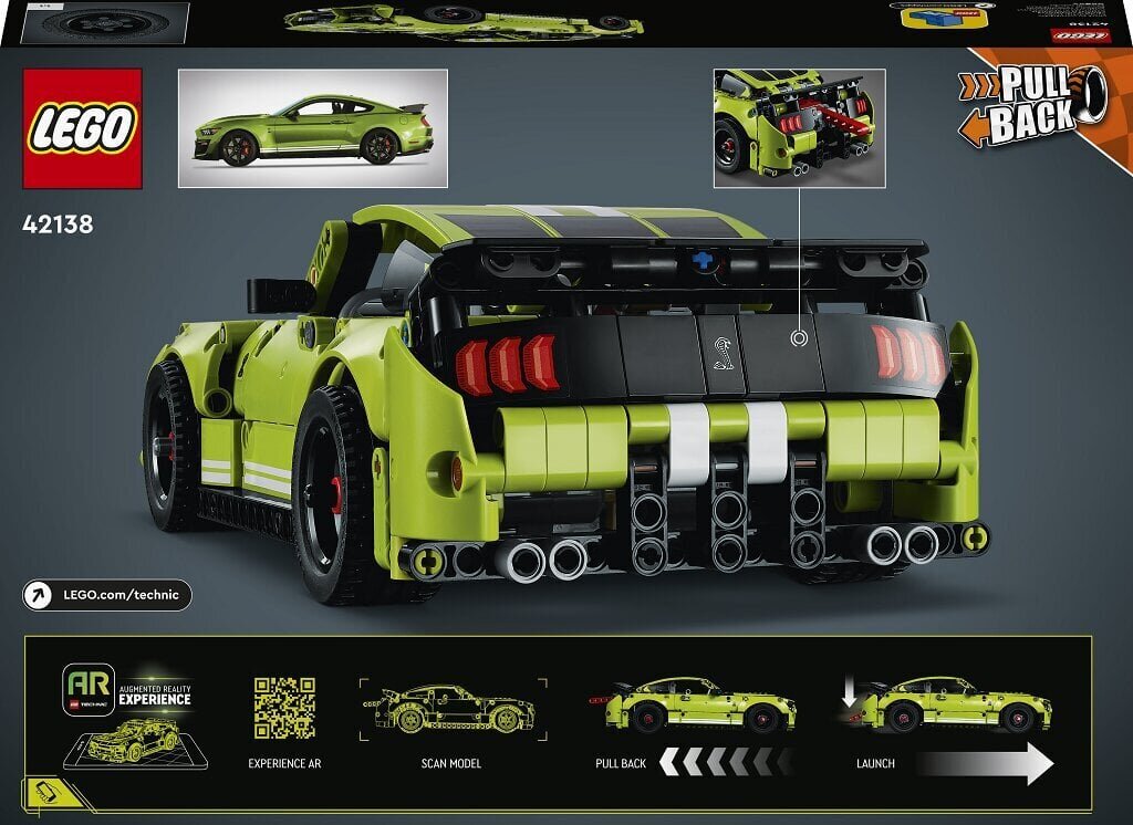 42138 LEGO® Technic Ford Mustang Shelby GT500 цена и информация | Klotsid ja konstruktorid | hansapost.ee