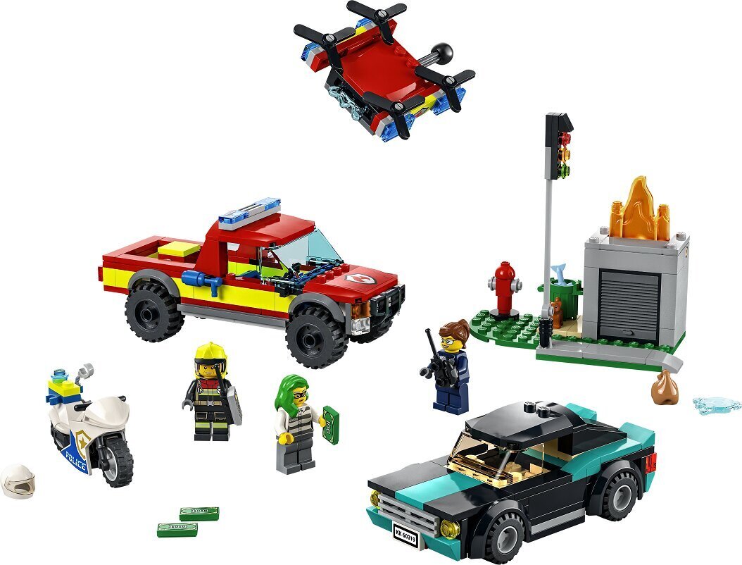 60319 LEGO® City Tuletõrjeoperatsioon ja politsei tagaajamine hind ja info | Klotsid ja konstruktorid | hansapost.ee