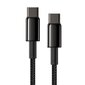 Baseus (CATWJ-A01) USB Type-C - USB Type-C cable Power Delivery Quick Charge 100W 5A 2m, must цена и информация | Mobiiltelefonide kaablid | hansapost.ee