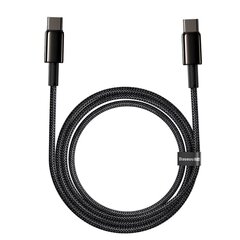 Baseus (CATWJ-A01) USB Type-C - USB Type-C cable Power Delivery Quick Charge 100W 5A 2м, черный цена и информация | Кабели для телефонов | hansapost.ee