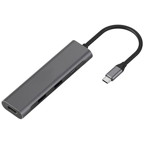 Adapter USB Type-C - 2 x USB 3.0, Type-C PD, HDMI цена и информация | USB adapterid ja jagajad | hansapost.ee