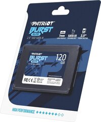 Внутренний жесткий диск Patriot PBE120GS25SSDR цена и информация | Внутренние жёсткие диски (HDD, SSD, Hybrid) | hansapost.ee