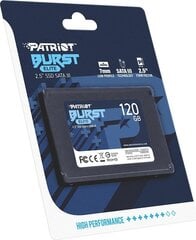 Patriot PBE120GS25SSDR hind ja info | Sisemised kõvakettad | hansapost.ee