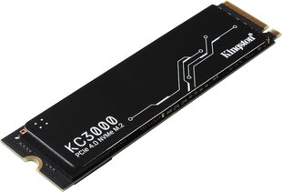 SSD|KINGSTON|KC3000|4TB|M.2|PCIE|NVMe|3D TLC|Kirjutuskiirus 7000 MBait/s|Lugemiskiirus 7000 MBait/s|3,5 mm|MTBF 1800000 tundi|SKC3000D/4096G hind ja info | Sisemised kõvakettad | hansapost.ee