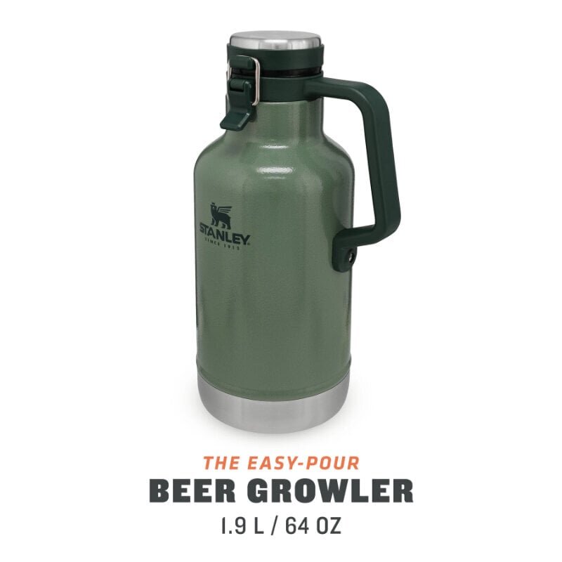 Õllekann The Easy-Pour Growler Classic, 1,9 L, roheline hind ja info | Termosed ja termokruusid | hansapost.ee