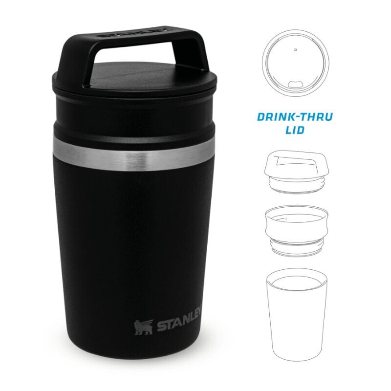 Termoskruus The Shortstack Travel Mug Adventure 0.23 l, must matt цена и информация | Termosed ja termokruusid | hansapost.ee