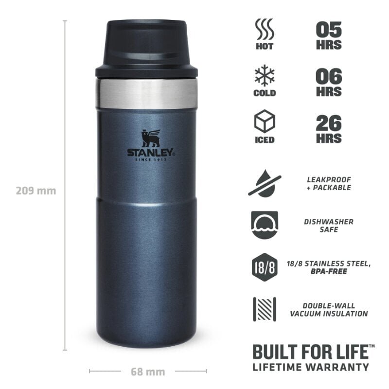 Termokruus The Trigger-Action Travel Mug Classic 0,35 l, sinine цена и информация | Termosed ja termokruusid | hansapost.ee