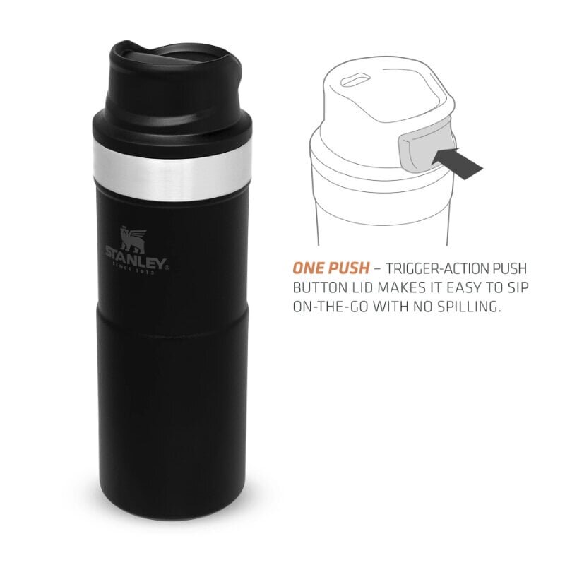 Termoskruus The Trigger-Action Travel Mug Classic 0.35 l, must matt цена и информация | Termosed ja termokruusid | hansapost.ee