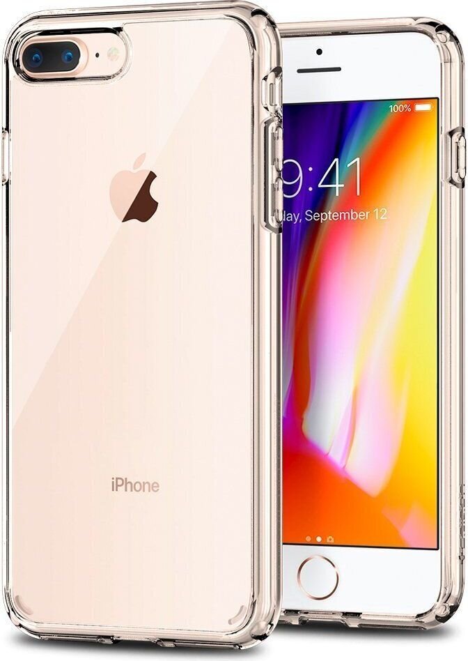 Spigen 043CS21052, telefonile iPhone 8 Plus, iPhone 7 Plus, läbipaistev hind ja info | Telefonide kaitsekaaned ja -ümbrised | hansapost.ee