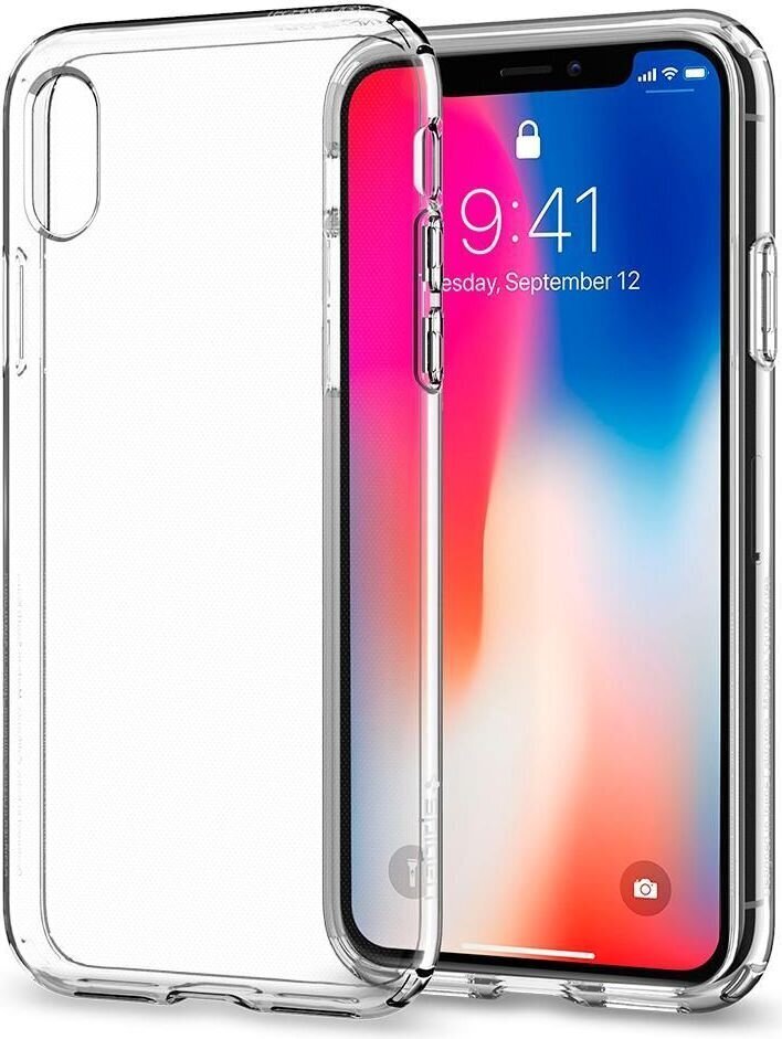 Spigen 057CS22118, telefonile iPhone X, iPhone XS, läbipaistev hind ja info | Telefonide kaitsekaaned ja -ümbrised | hansapost.ee