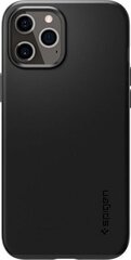 Чехол Spigen 107480 для iPhone 12, iPhone 12 Pro, черный цена и информация | Чехлы для телефонов | hansapost.ee