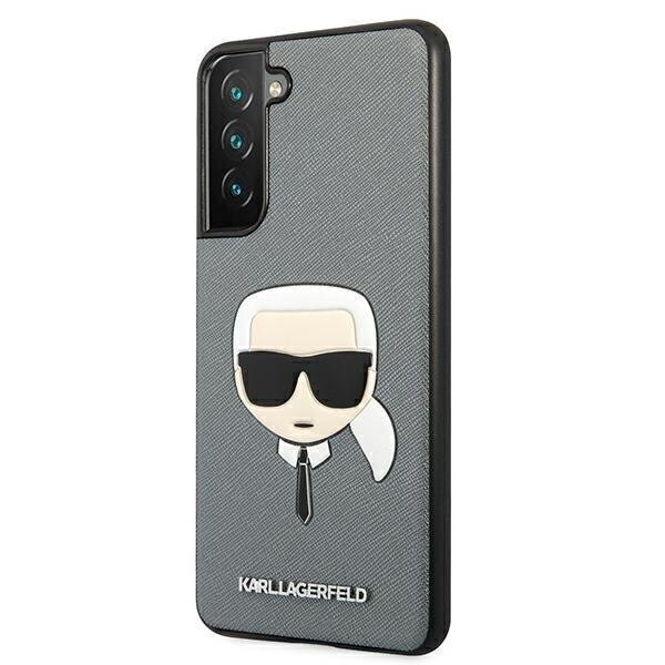 Originaalümbris Karl Lagerfeld Saffiaono Ikonik Samsung Galaxy S21 FE, hõbedane hind ja info | Telefonide kaitsekaaned ja -ümbrised | hansapost.ee