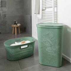 Ящик для белья Infinity Recycled 60L 44x35x60cm зеленый цена и информация | Аксессуары для ванной комнаты | hansapost.ee