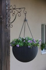 Горшок для цветов подвесной Hanging Sphere Planter, серый цена и информация | Ящики для рассады | hansapost.ee