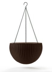 Keter plastikust ampel Hanging Sphere, pruun, 35x35x22 cm цена и информация | Ящики для рассады | hansapost.ee