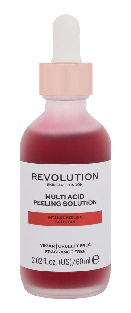 Happeline näokoorija Revolution Skincare Multi Acid Intense Peeling Solution, 60 ml цена и информация | Näopuhastusvahendid | hansapost.ee