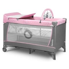 Туристическая кроватка-манеж Lionelo Flower, flamingo цена и информация | Манежи для детей | hansapost.ee