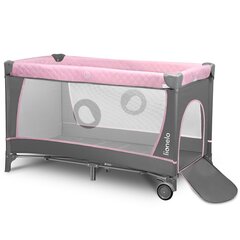 Туристическая кроватка-манеж Lionelo Flower, flamingo цена и информация | Манежи для детей | hansapost.ee