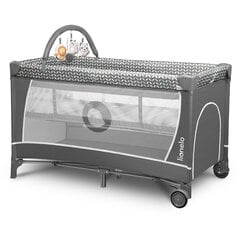 Туристическая кроватка-манеж Lionelo Flower, grey цена и информация | Манежи для детей | hansapost.ee