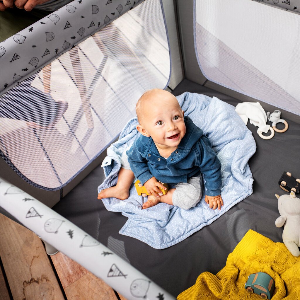 Hauck Reisivoodi-Mänguaedik Sleep N Play SQ Nordic, grey hind ja info | Reisivoodid | hansapost.ee