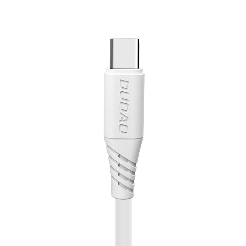 Dudao USB / USB Type C kiirlaadimise andmekaabel 5A 2m valge (L2T 2m valge) цена и информация | Mobiiltelefonide kaablid | hansapost.ee