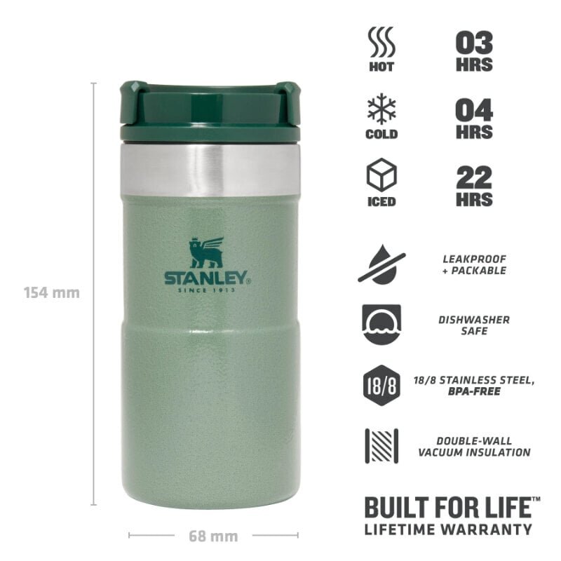 Termoskruus The NeverLeak Travel Mug, 0.25 l, roheline hind ja info | Termosed ja termokruusid | hansapost.ee