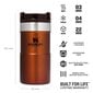 Termoskruus The NeverLeak Travel Mug, 0.25 l, pronksivärvi цена и информация | Termosed ja termokruusid | hansapost.ee