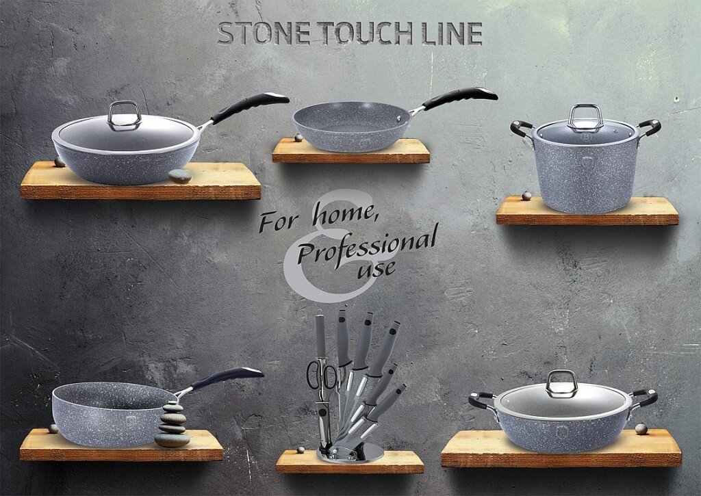 Berlinger Haus Stone Touch Klaaskaanega Pott 20cm hind ja info | Potid | hansapost.ee