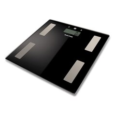 Salter 9150 BK3R Black Glass Analyser Bathroom Scales цена и информация | Весы (бытовые) | hansapost.ee