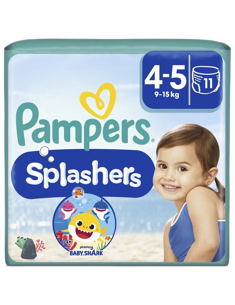 Ujumismähkmed Pampers Pants Splasher Carry Pack, suurus 4, 11 tk hind ja info | Mähkmed, riidest mähkmed | hansapost.ee