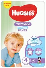 Püksmähkmed HUGGIES Pants Boys Jumbo, suurus 4, 9-14 kg, 36 tk hind ja info | Mähkmed, riidest mähkmed | hansapost.ee