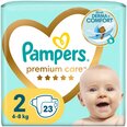 Подгузники PAMPERS Premium Care, Small Pack 2 размер, 4-8 кг, 23 шт.