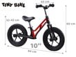 Tasakaaluratas "Tiny Bike", punane hind ja info | Jooksurattad lastele | hansapost.ee