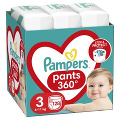 Подгузники-трусики PAMPERS Pants Mega Pack S3, 128 шт. цена и информация | Pampers Товары для младенцев | hansapost.ee