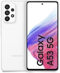 Samsung Galaxy A53 5G 8/256GB Dual SIM White SM-A536BZWLEUE цена и информация | Мобильные телефоны | hansapost.ee