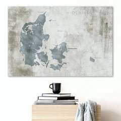 Pilt korgil - Scandinavian Blue [Cork Map] hind ja info | Seinapildid | hansapost.ee