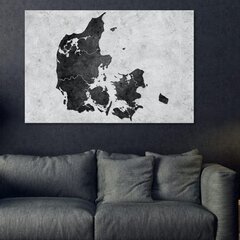 Pilt korgil - Stone Denmark [Cork Map] hind ja info | Seinapildid | hansapost.ee