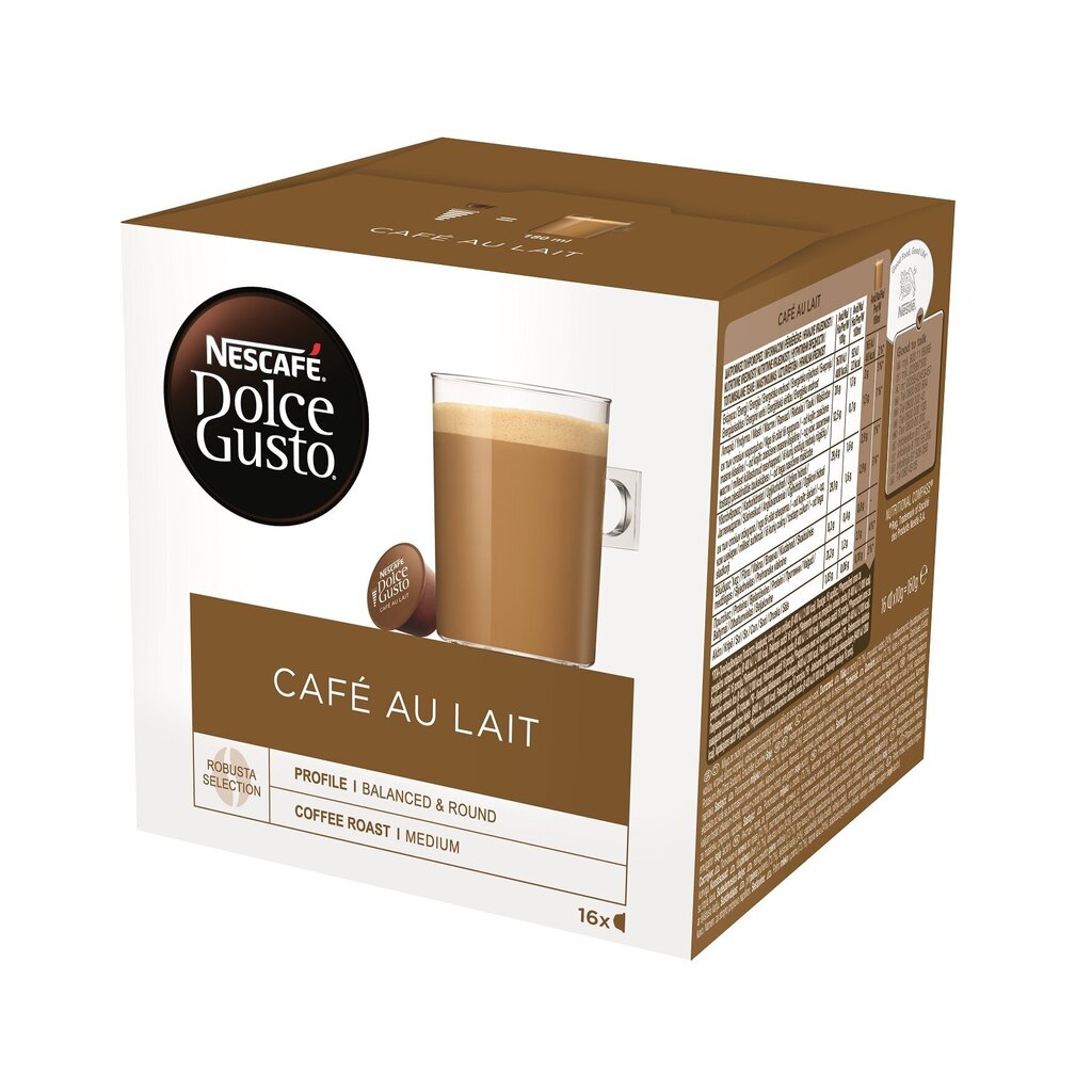 Kohvikapslid Nescafe Dolce Gusto Cafe Au Lait,16 tk hind ja info | Kohv ja kakao | hansapost.ee