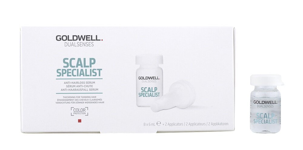 Ampullid juuste väljalangemise vastu Goldwell Dualsenses Scalp Specialist 8 x 6 ml hind ja info | Juuksemaskid, õlid ja seerumid | hansapost.ee