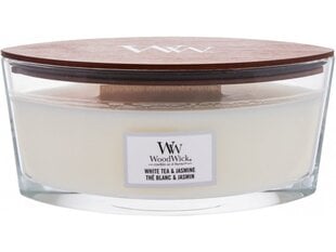 WoodWick lõhnaküünal White Tea & Jasmine, 453.6 g цена и информация | Подсвечники, свечи | hansapost.ee