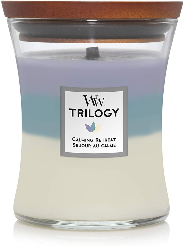 WoodWick lõhnaküünal Trilogy Calming Retreat, 275 g hind ja info | Küünlad, küünlajalad | hansapost.ee