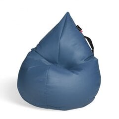 Кресло-мешок Qubo™ Splash Drop, эко-кожа, синее цена и информация | Кресла-мешки и пуфы | hansapost.ee