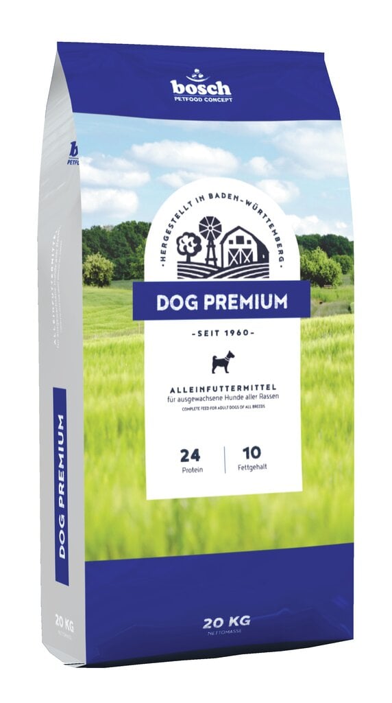 Bosch Petfood Dog-Premium 20 kg цена и информация | Koerte kuivtoit ja krõbinad | hansapost.ee