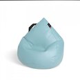 Кресло-мешок Qubo™ Drizzle Drop, эко-кожа, голубое