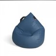 Кресло-мешок Qubo™ Drizzle Drop, эко-кожа, синее