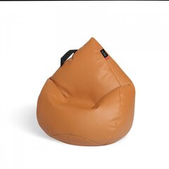 Кресло-мешок Qubo™ Drizzle Drop, эко-кожа, оранжевое цена и информация | Детские диваны, кресла | hansapost.ee