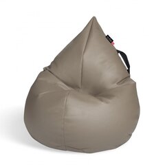 Кресло-мешок Qubo™ Splash Drop, эко-кожа, серое цена и информация | Кресла-мешки и пуфы | hansapost.ee