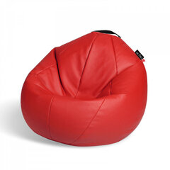 Кресло-мешок Qubo™ Comfort 80, эко-кожа, красное цена и информация | Кресла-мешки и пуфы | hansapost.ee