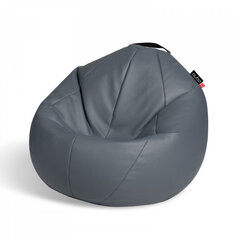Кресло-мешок Qubo™ Comfort 80, эко-кожа, серое цена и информация | Кресла-мешки и пуфы | hansapost.ee