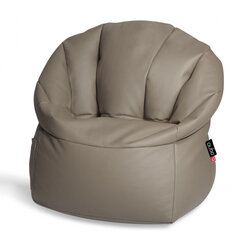 Кресло-мешок Qubo™ Shell, dэко-кожа, серое цена и информация | Кресла-мешки и пуфы | hansapost.ee